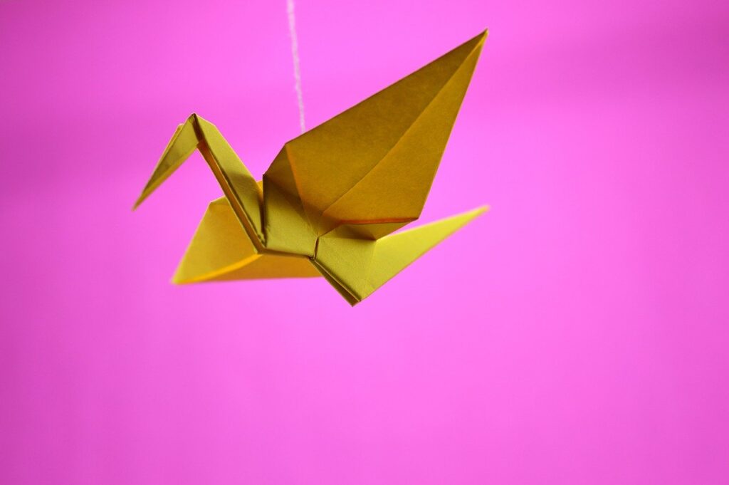 origami, crane, japanese